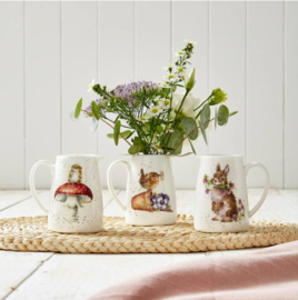 Wrendale Posy Jug - "He's a Fun-Gi" - muis