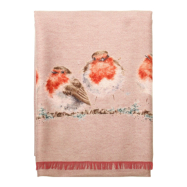 Wrendale winter scarf - Jolly Robin - roodborstje