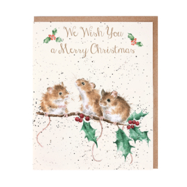 Wrendale Christmas Card Pack "Christmas Mice"