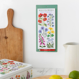 Magnetic shopping list - Wild Flowers