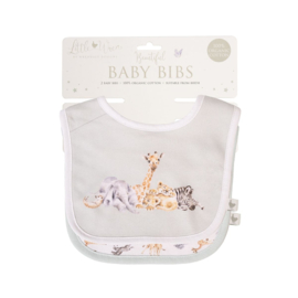 Wrendale Bib/slab gift set "Little Savannah"