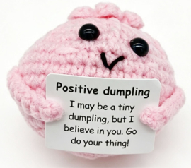 Geluksknuffeltje Positive Dumpling - roze