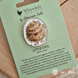 Wrendale Pin Badge - speldje "Round Owl" - uil