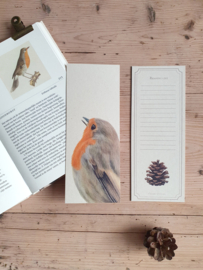 Lonneke Grimbergen XL Boekenlegger - Roodborstje