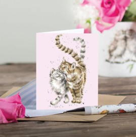 Wrendale mini card "Feline Good" - poes