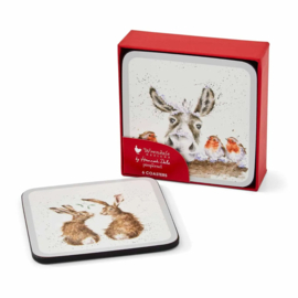 Wrendale Coasters "The Christmas Set" - set van 6