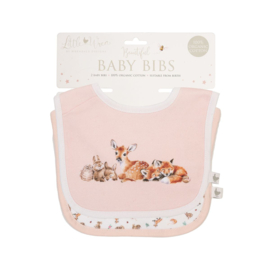 Wrendale Bib/slab gift set "Little Forest"
