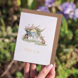 Wrendale card "The Wild Garden" - "thinking of you"