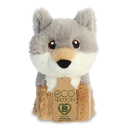 Eco Nation mini knuffel - wolf