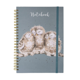 Wrendale A4 Notebook "Owlets" - uil