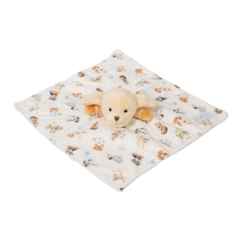 Wrendale Plush Comforter / knuffeldoekje "Little Paws" - hondje