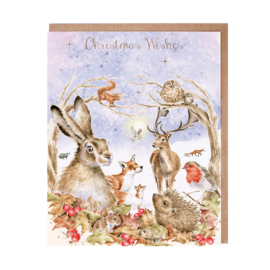 Wrendale Christmas Card Pack "Walking in a Winter Woodland"