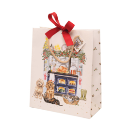 Wrendale large gift bag - "The Country Christmas Kitchen"
