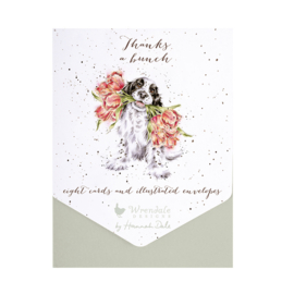 Wrendale Thank You Pack "Blooming With Love" - hond