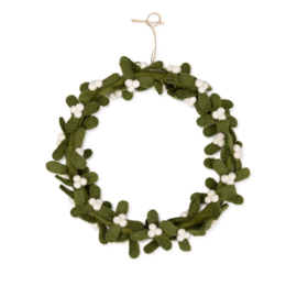 Vilten krans XL - Mistletoe