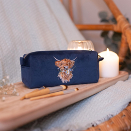 Wrendale embroidered Make Up Brush Bag "Daisy Coo" - hooglander