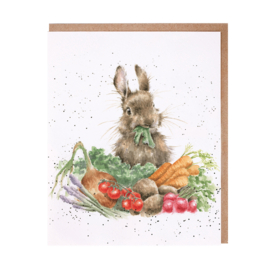 Wrendale greeting card - "Grow Your Own" - konijn