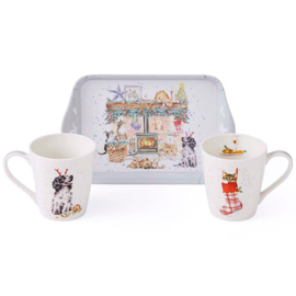 Wrendale Mug & Tray set "No Place Like Home"