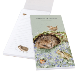 Wrendale Magnetic Shopping Pad "The Wild Patch" - egel