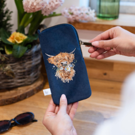 Wrendale embroidered Glasses Pouch "Daisy Coo" - hooglander