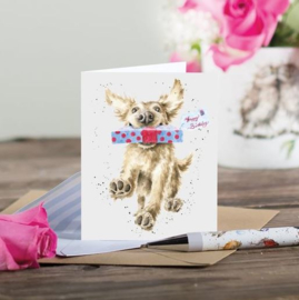 Wrendale mini card "Special Delivery" - hond