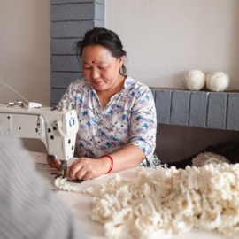 Vilten hanger - Schaapje & Margrietje