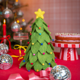 Vilten decoratie Kerstboom - multicolor