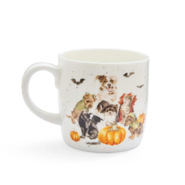 Wrendale Royal Worcester mok - large - "The Halloween Party"