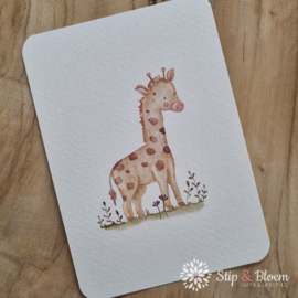 Mijksje ansichtkaart - giraffe