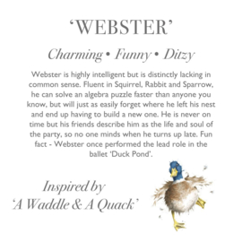 Wrendale plush keyring - "Webster" - eend
