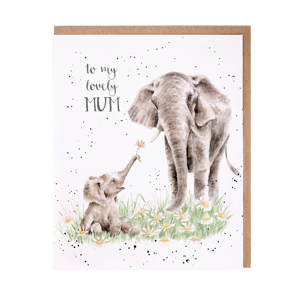Wrendale greeting card "To My Lovely Mum" - olifant