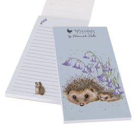Wrendale Magnetic Shopping Pad "Love and Hedgehugs" - egel