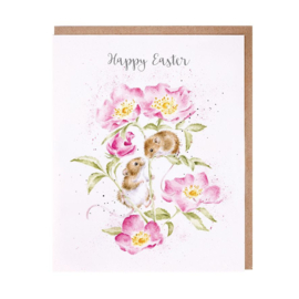Wrendale greeting card "Happy Easter" - muis