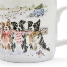 Wrendale Royal Worcester mok - "While Shepherds Watch"