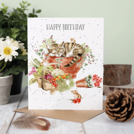 Wrendale greeting card "Purrrfect Birthday" - poes