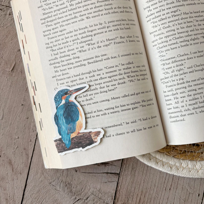 Fencil Art Studio - magnetische boekenlegger - ijsvogel