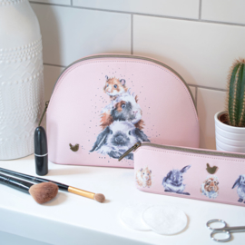 Wrendale brush bag "Piggy in the Middle" - konijn cavia hamster