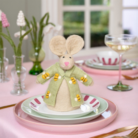 Vilten figuur - Funny Bunny - bij