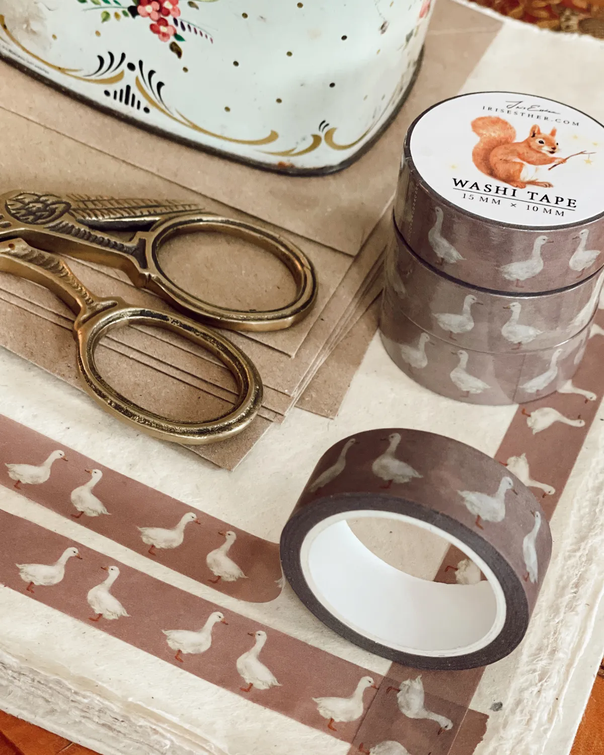 Iris Esther Washi Tape - Farm Goose