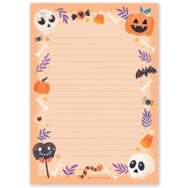 A5 notepad - Halloween Orange