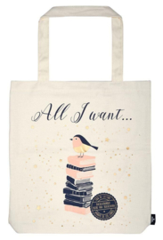 Grote katoenen shopper - All I Want...