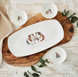 Wrendale Royal Worcester Tray & 3 Bowls "Lettuce Be Friends"