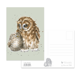 Wrendale postcard "Owlways by your Side" - uil
