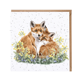 Wrendale greeting card - "Growing Wild Together" - vos