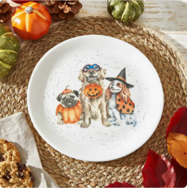 Wrendale Royal Worcester Halloween coupe plate "Trick or Treat"