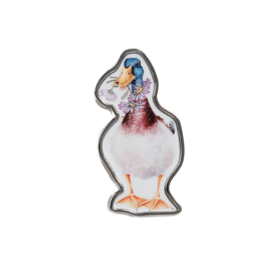 Wrendale Pin Badge - speldje "Not a Daisy Goes By" - eend