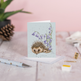 Wrendale mini card "Love and Hedgehugs" - egel