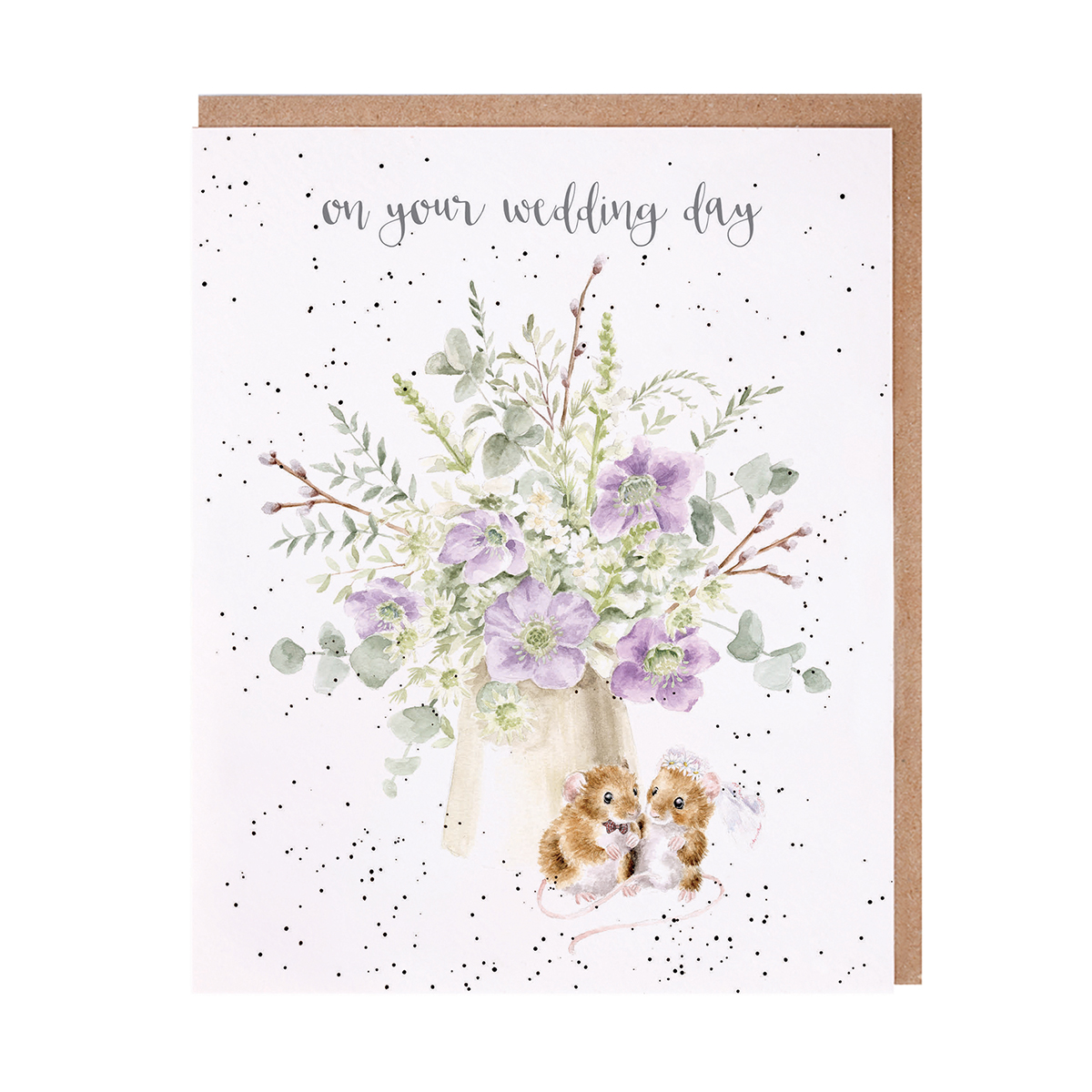 Wrendale greeting card "On Your Wedding Day" - muis