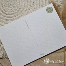 Appeloogje ansichtkaart - teckel