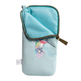 Wrendale embroidered Glasses Pouch "Wisteria Wishes" - kolibrie